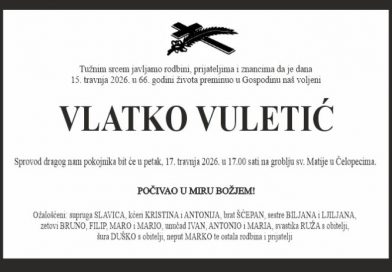 Preminuo je Vlatko Vuletić