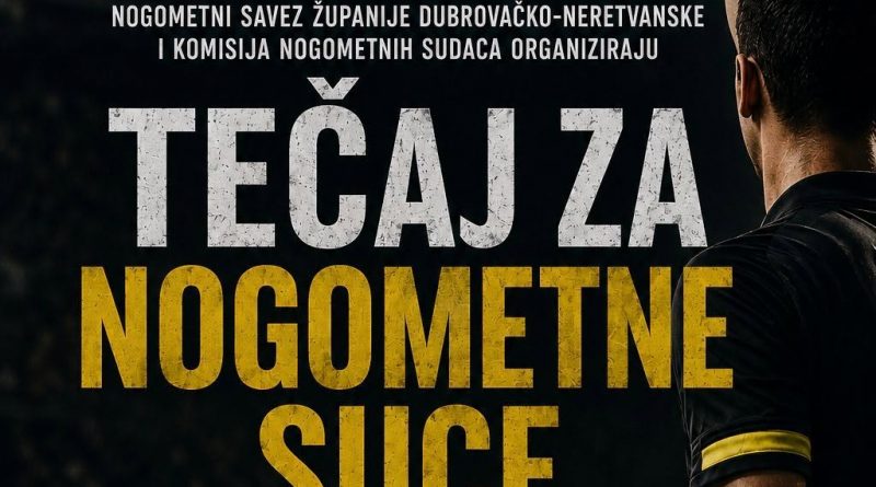 Tečaj za nogometne suce – prijavi se! Tečaj za nogometne suce – prijavi se!